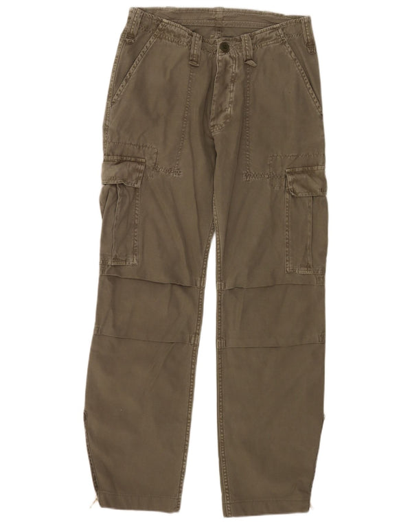Pantaloni cargo drepți vintage pentru bărbați W27 L31 bumbac kaki
