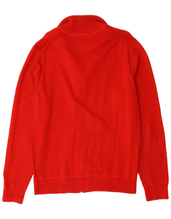 Pulover cardigan pentru bărbați Tommy Hilfiger, bumbac roșu mediu