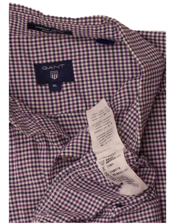 Cămașă Gant pentru bărbați, XL, purpuriu, bumbac