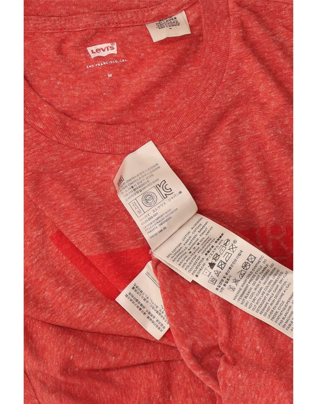 Tricou grafic pentru bărbați Levi's Top, bumbac roșu mediu