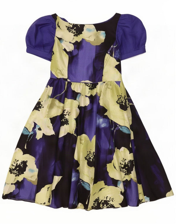 Monsoon Rochie A-Line pentru femei UK 12 Medium Multicolor Floral Poliester