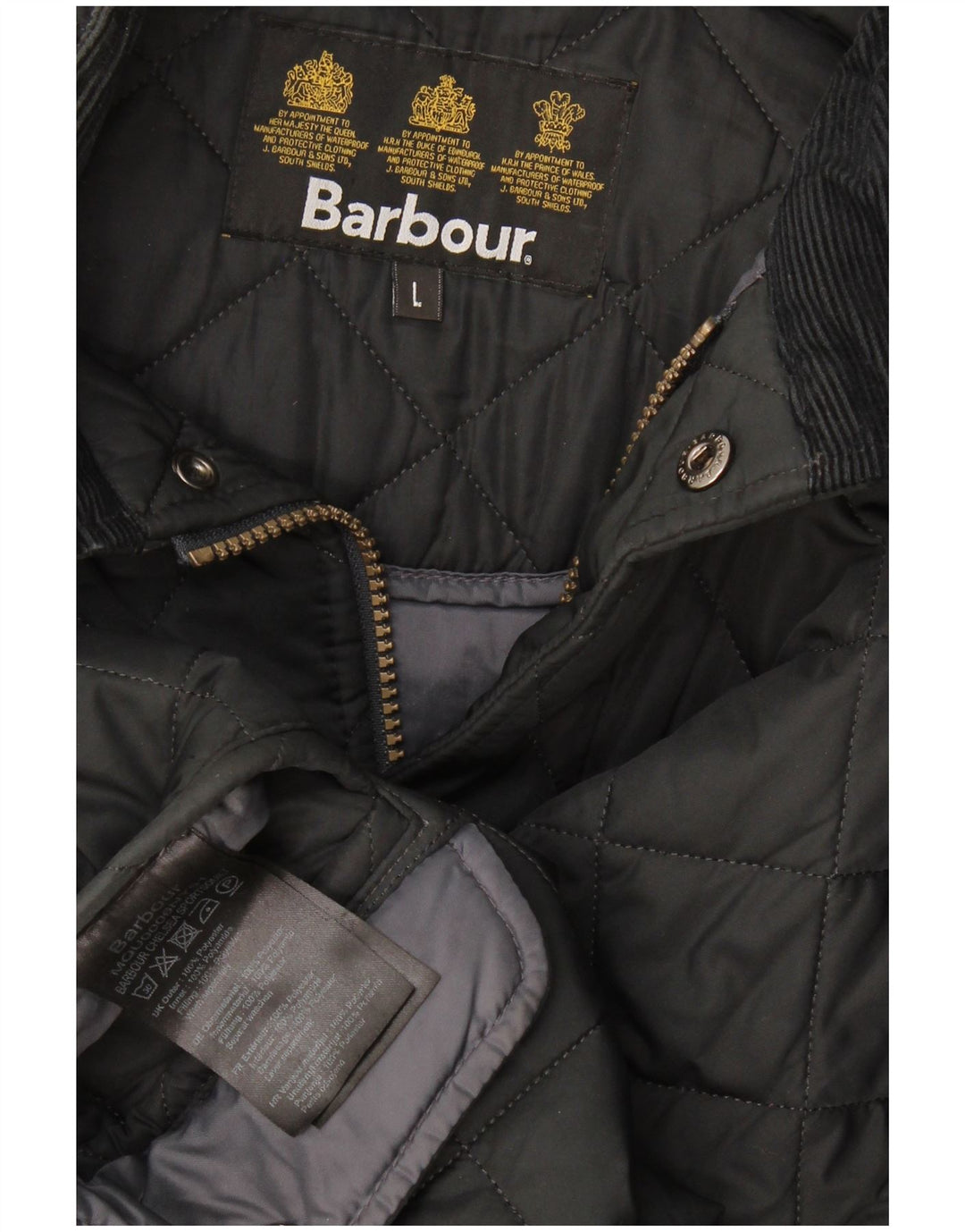 Jachetă matlasată pentru bărbați Barbour UK 40 Poliester negru mare