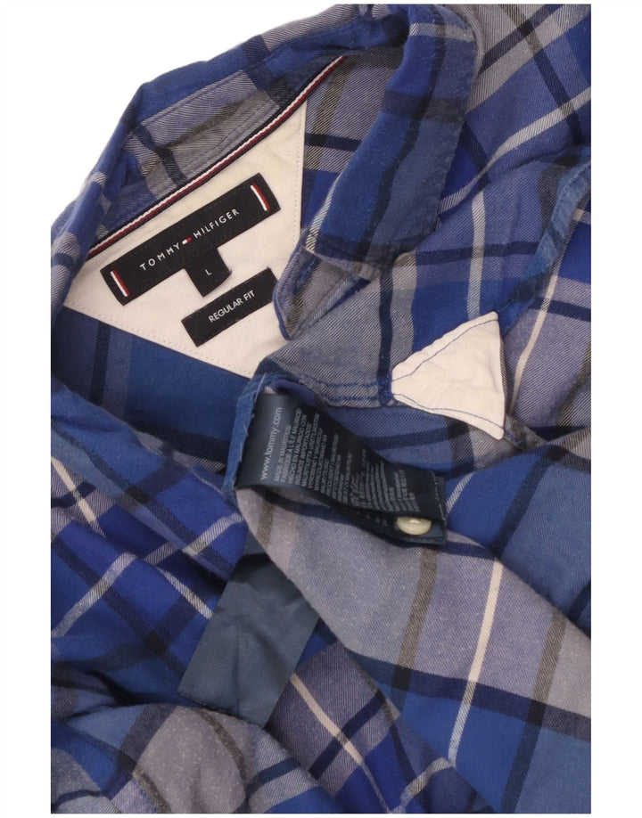 Cămașă pentru bărbați Tommy Hilfiger, cu ajustare normală, mare, albastru, din bumbac