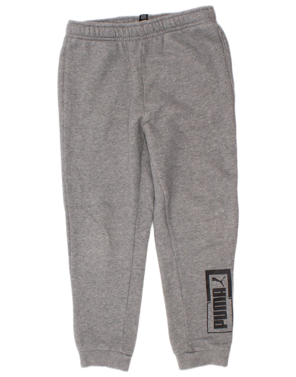 Pantaloni de trening cu grafic Puma pentru băieți Pantaloni de jogging 7-8 ani gri