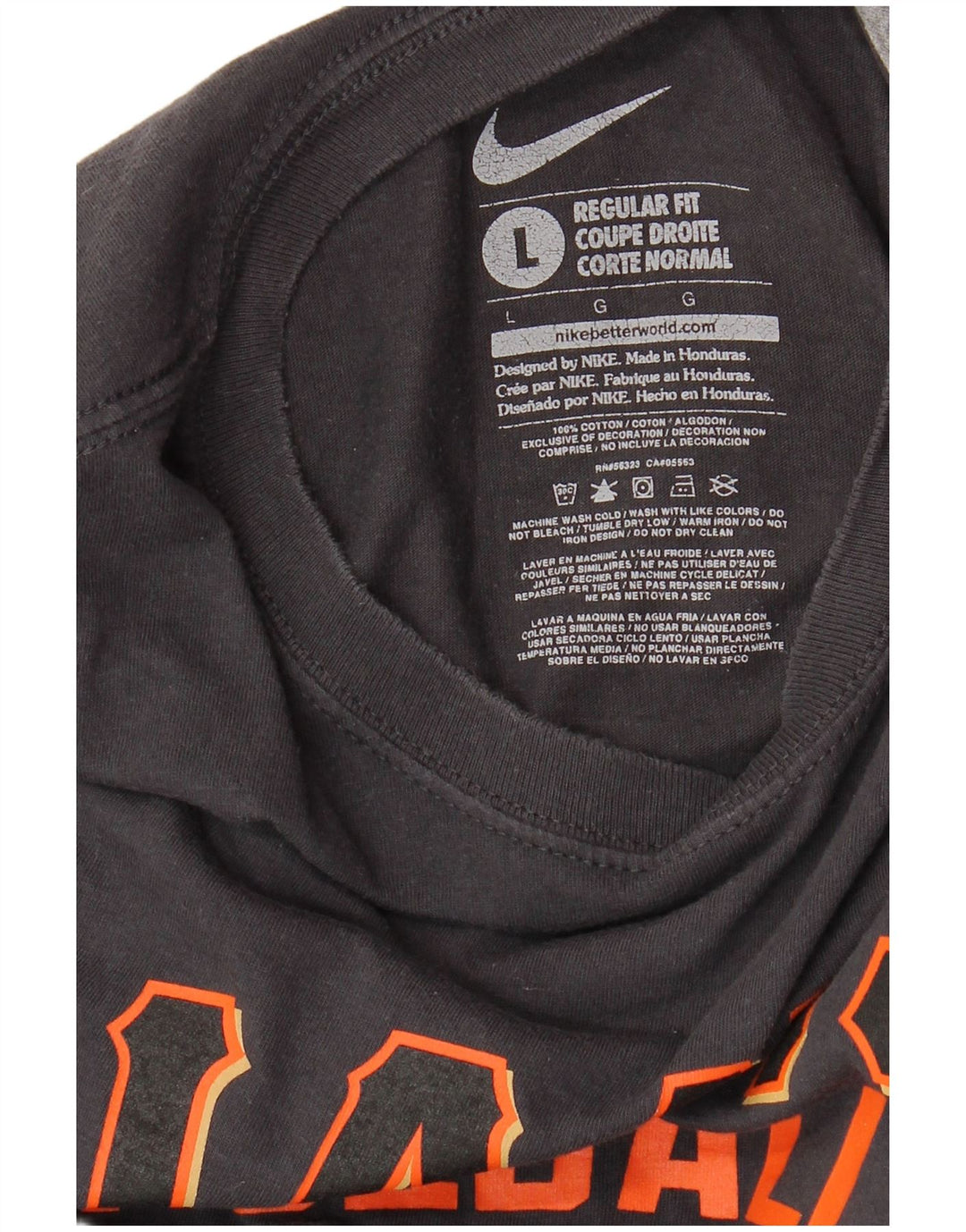 Tricou grafic pentru bărbați San Francisco Giants, cu croială obișnuită, mare, gri