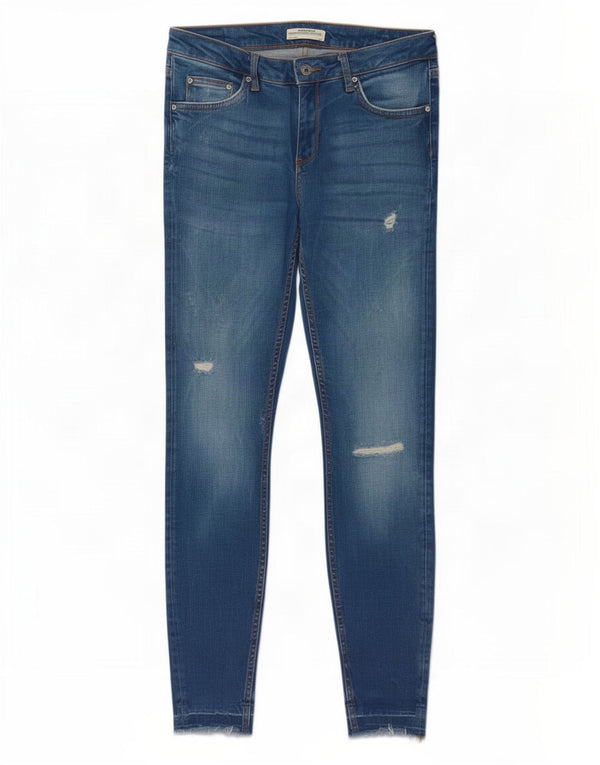 Blugi skinny dama Zara EU 40 Medium W30 L28 Albastru