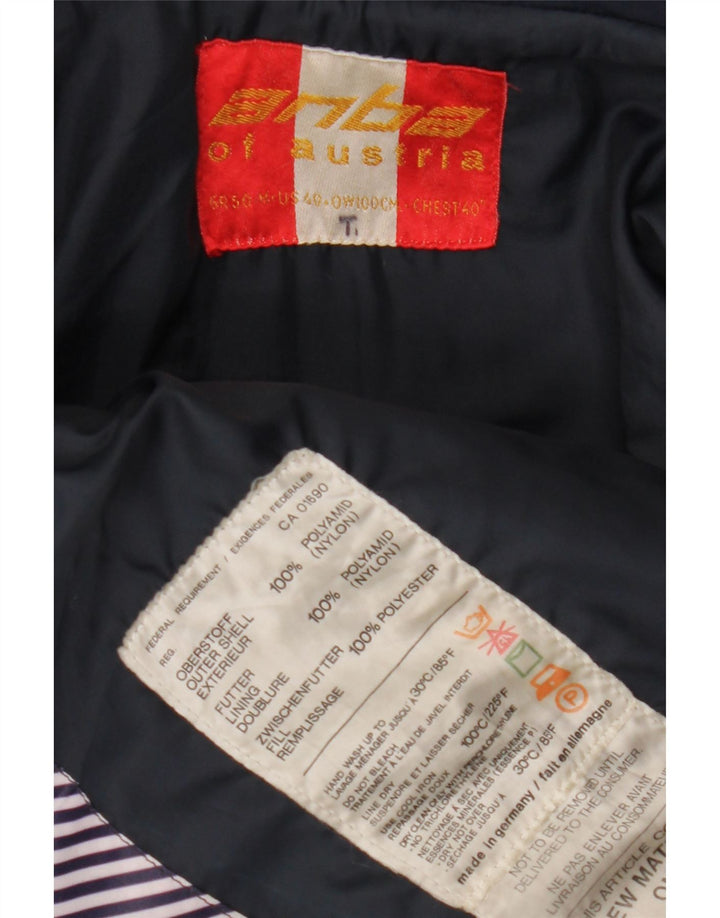 Jachetă de schi pentru bărbați Anba EU 50, mare, albastru, nailon cu dungi