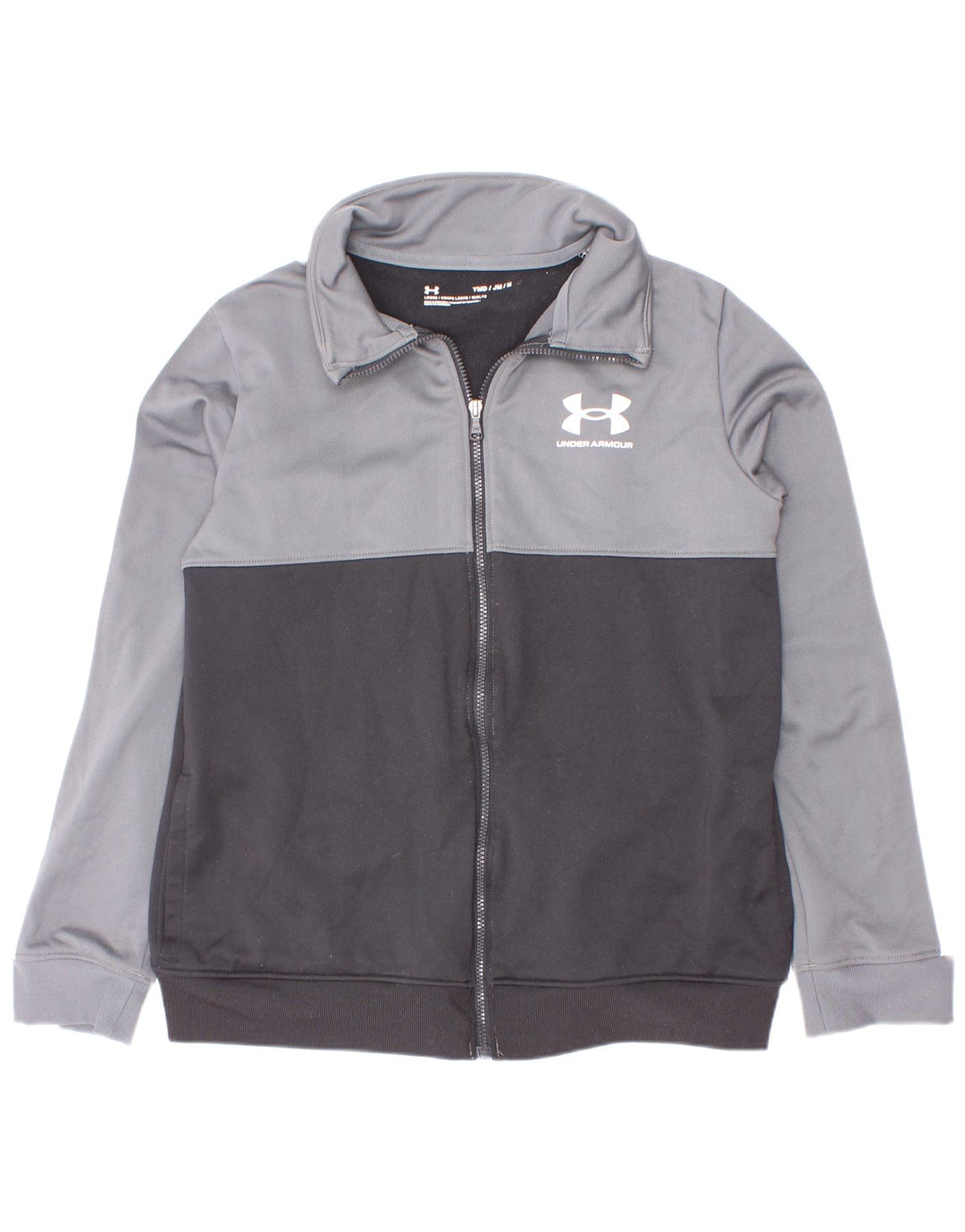 Jachetă de trening pentru băieți Under Armour 9-10 ani, gri mediu, color block