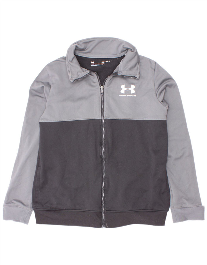 Jachetă de trening pentru băieți Under Armour 9-10 ani, gri mediu, color block