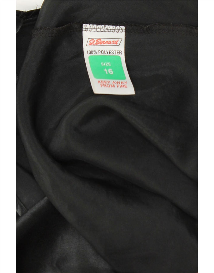 SF. Rochie BERNARD pentru femei, UK 16, mare, negru, poliester