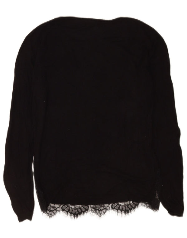 Conbipel Top pentru femei cu mânecă lungă UK 12 Medium Black Floral