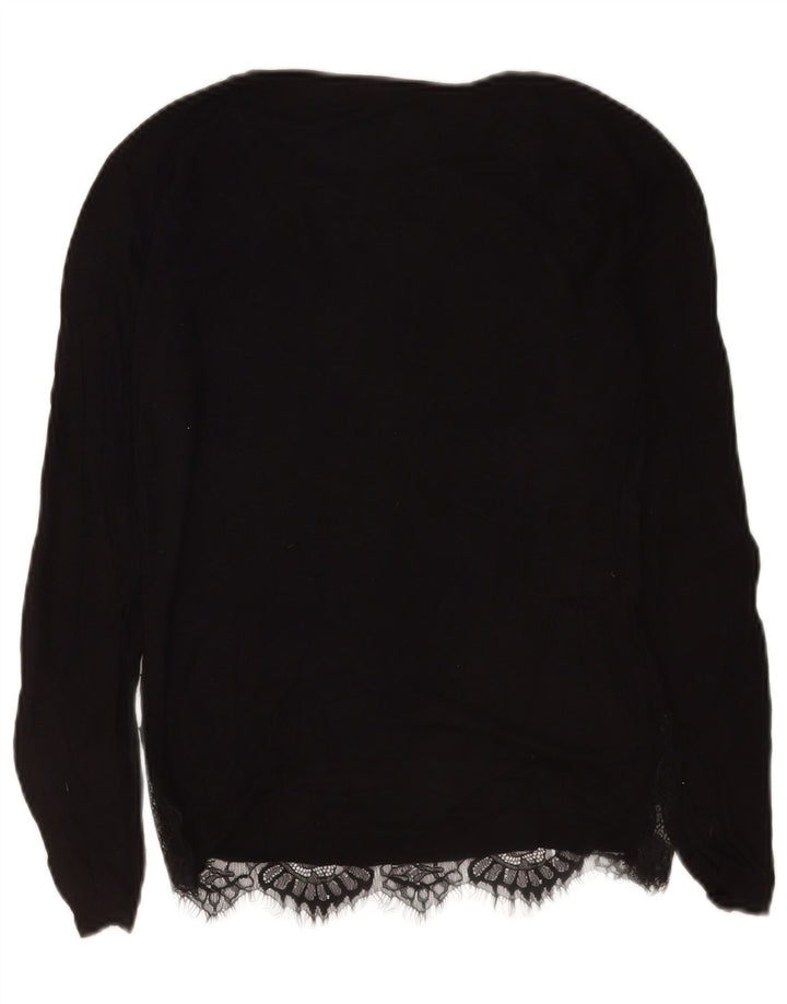 Conbipel Top pentru femei cu mânecă lungă UK 12 Medium Black Floral