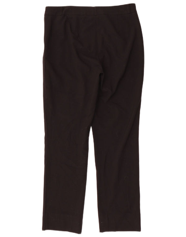 Marks & Spencer Pantaloni de costum modern subțiri pentru femei UK 12 Medium W32 L29 Negru