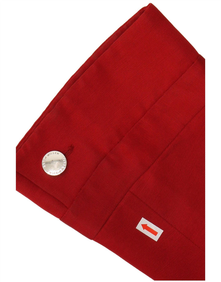 KAREN MILLEN Pardesiu pentru femei cu mâneci 3/4 UK 10 mic bumbac roșu