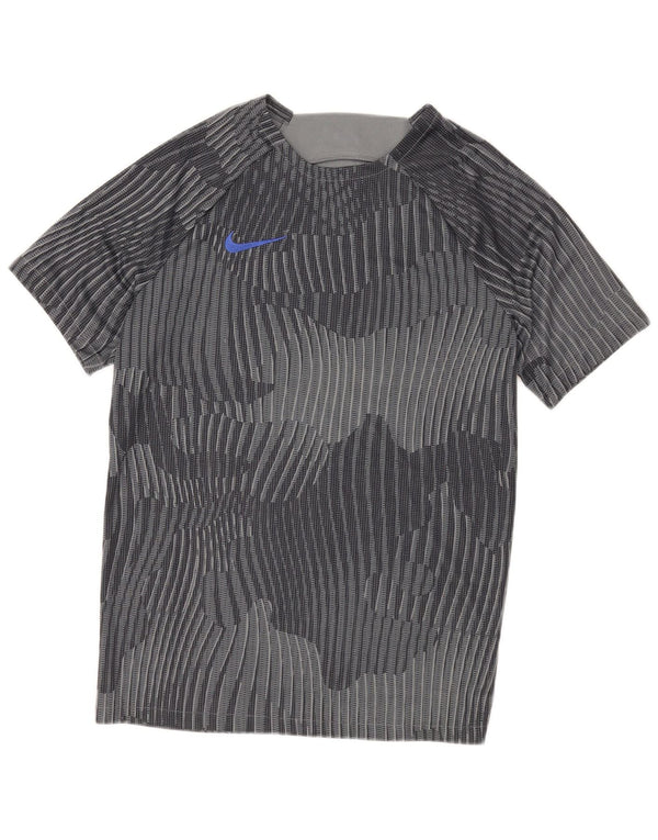 Tricou Nike Dri Fit pentru bărbați Top mare, gri, poliester geometric, sport