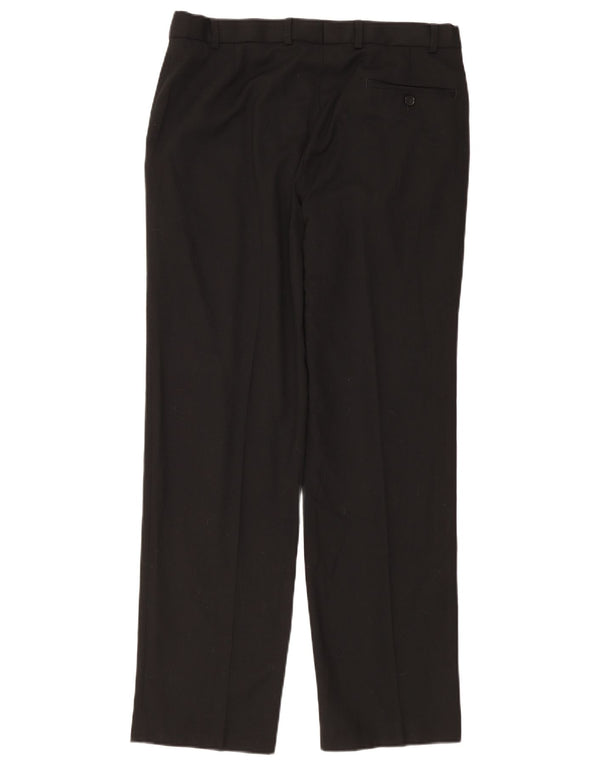 Marks & Spencer Pantaloni drepți pentru bărbați L34 L33 Poliester negru