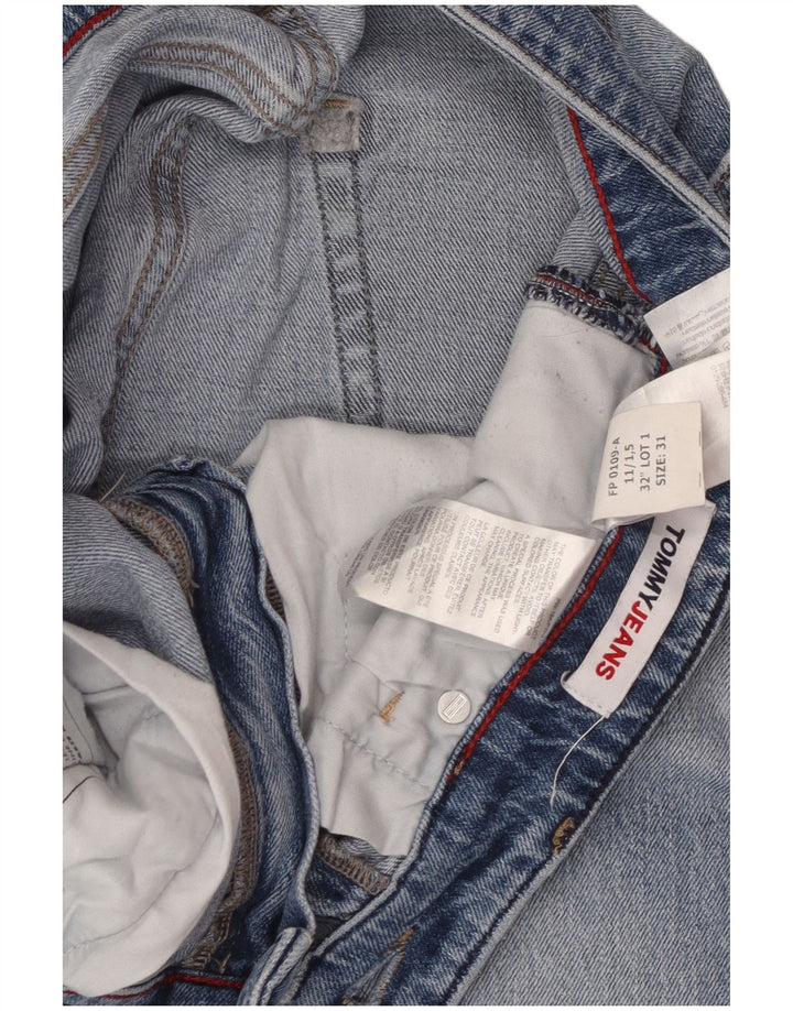 TOMMY HILFIGER Blugi conici pentru bărbați, cu ajustare normală, L31 L29, bumbac albastru