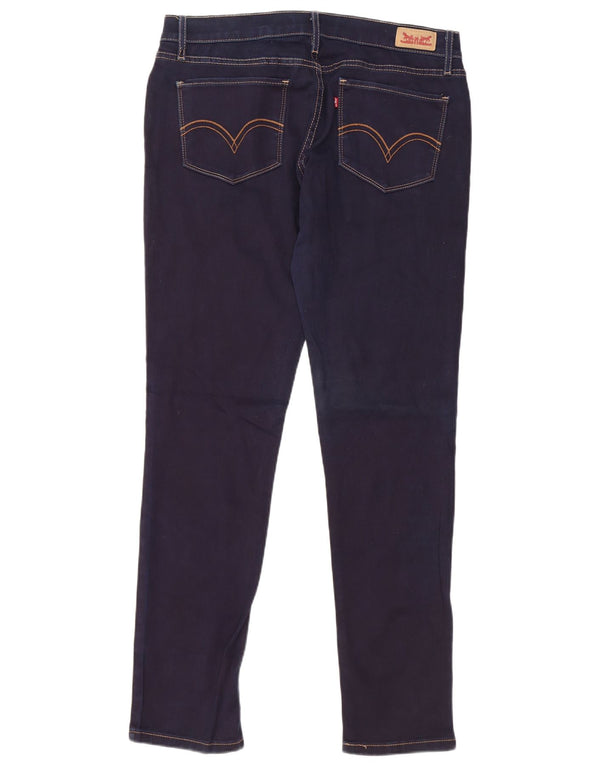 Blugi skinny pentru femei Levi's 524 US 11 Large W30 L32 Bumbac bleumarin