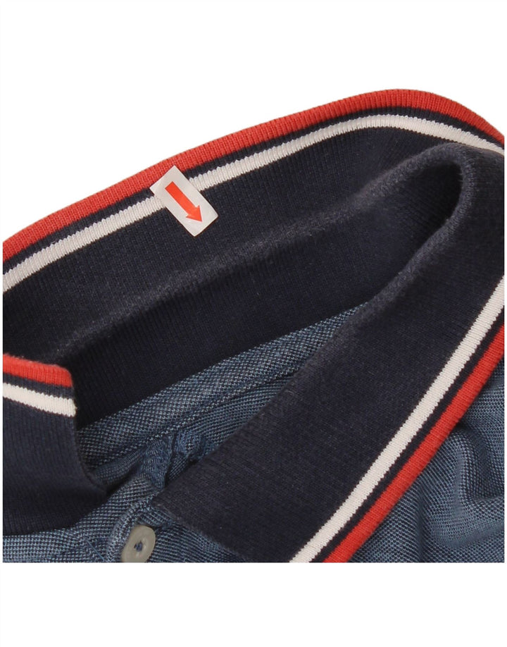 Cămașă polo Jack & Jones pentru bărbați, bumbac color bloc, albastru mediu