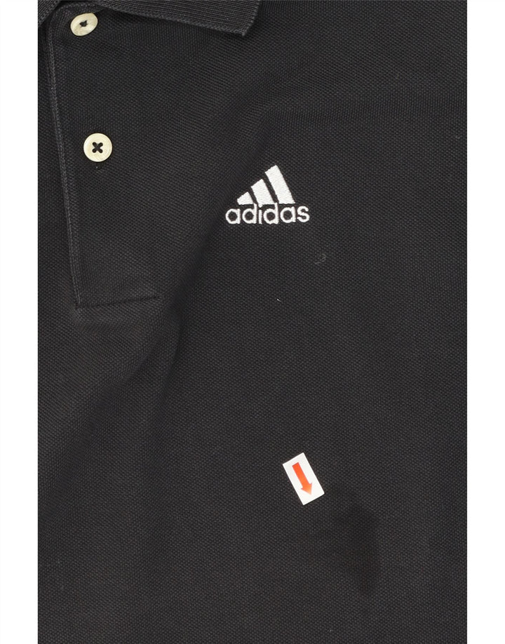 ADIDAS Mens Polo Shirt Small Black Cotton Vintage Adidas and Second-Hand Adidas from Messina Hembry 