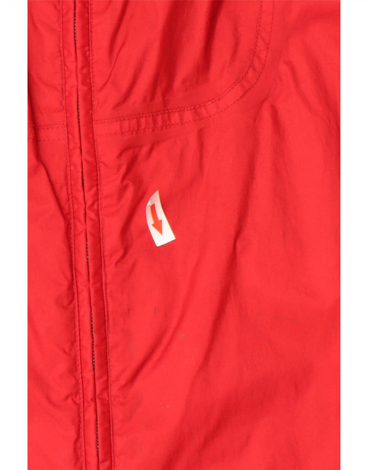 Jachetă de ploaie cu glugă Adidas pentru bărbați Marea Britanie 44/46 Poliamidă roșie mare