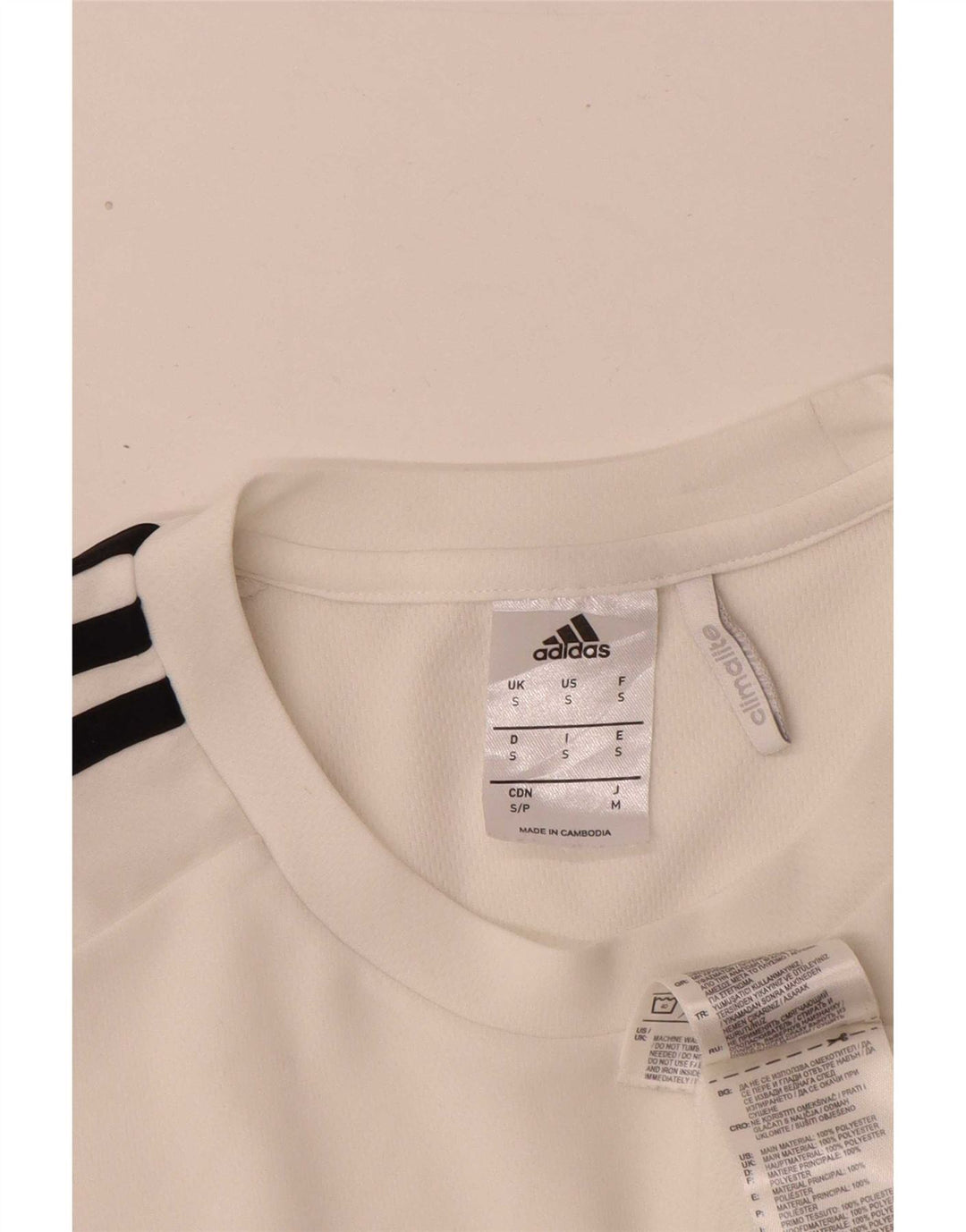 Tricou pentru bărbați Adidas Top mic, alb, poliester sport