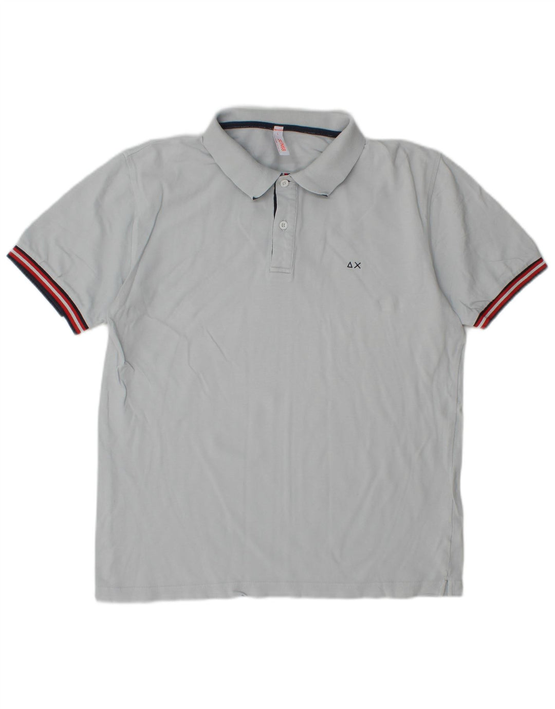 SUN68 Tricou Polo Băieți 15-16 Ani Mare Bumbac Gri