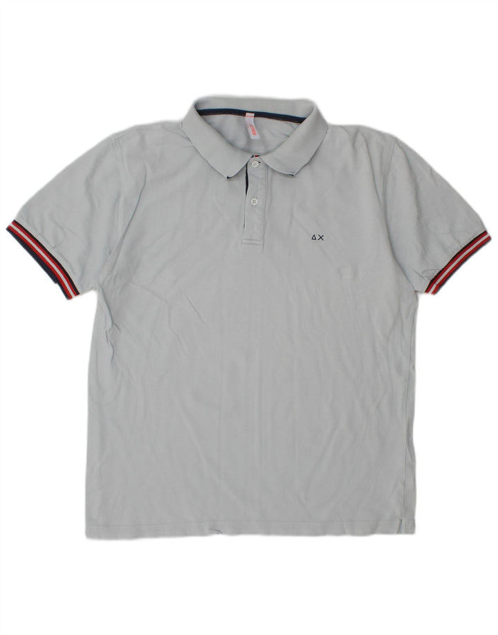 SUN68 Tricou Polo Băieți 15-16 Ani Mare Bumbac Gri