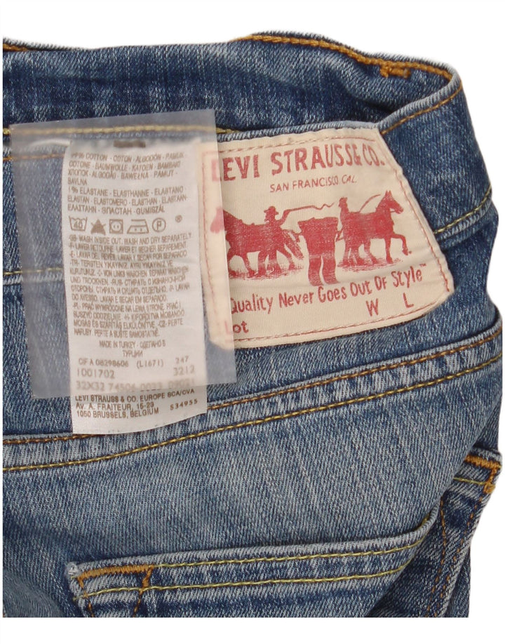 Blugi drepti pentru bărbați Levi's W32 L32 Bumbac albastru