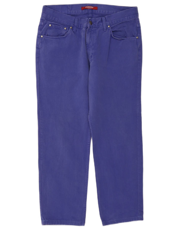 Pantaloni casual drepti pentru femei Carrera 700 IT 50 XL W34 L26 albastru bumbac