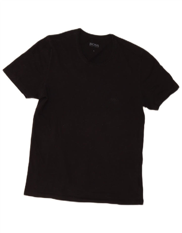 Tricou pentru bărbați Hugo Boss Top mic din bumbac negru