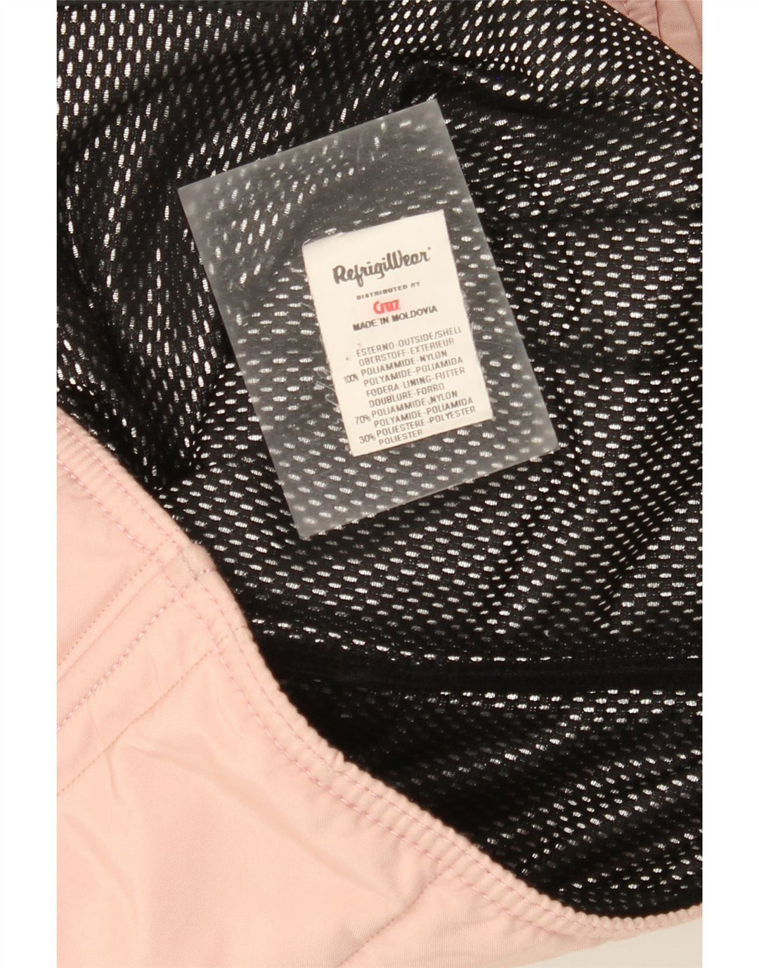Jachetă căptușită pentru femei Refrigiwear UK 16 mare nailon roz