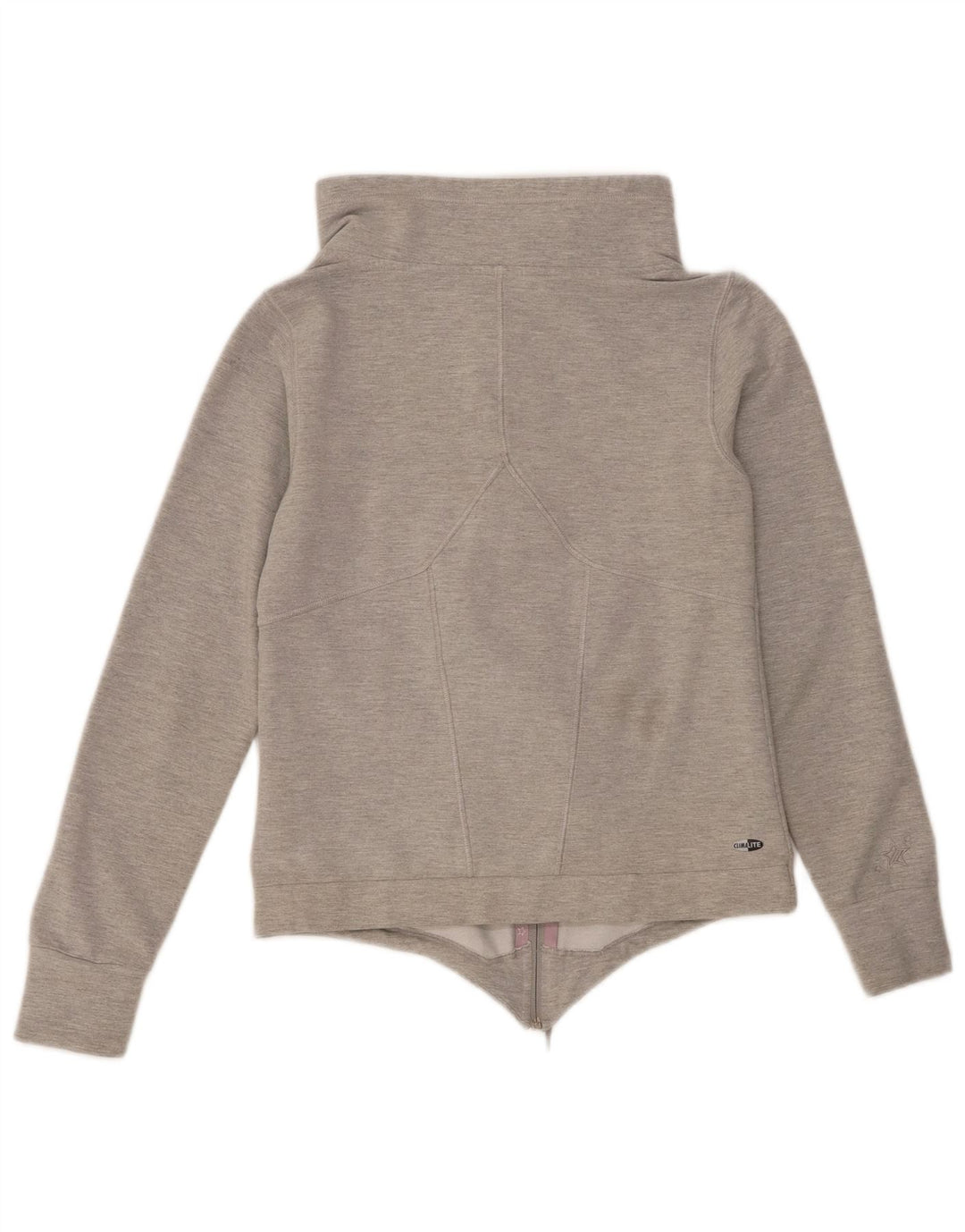 Jachetă de trening pentru femei Adidas UK 10, bumbac gri mic