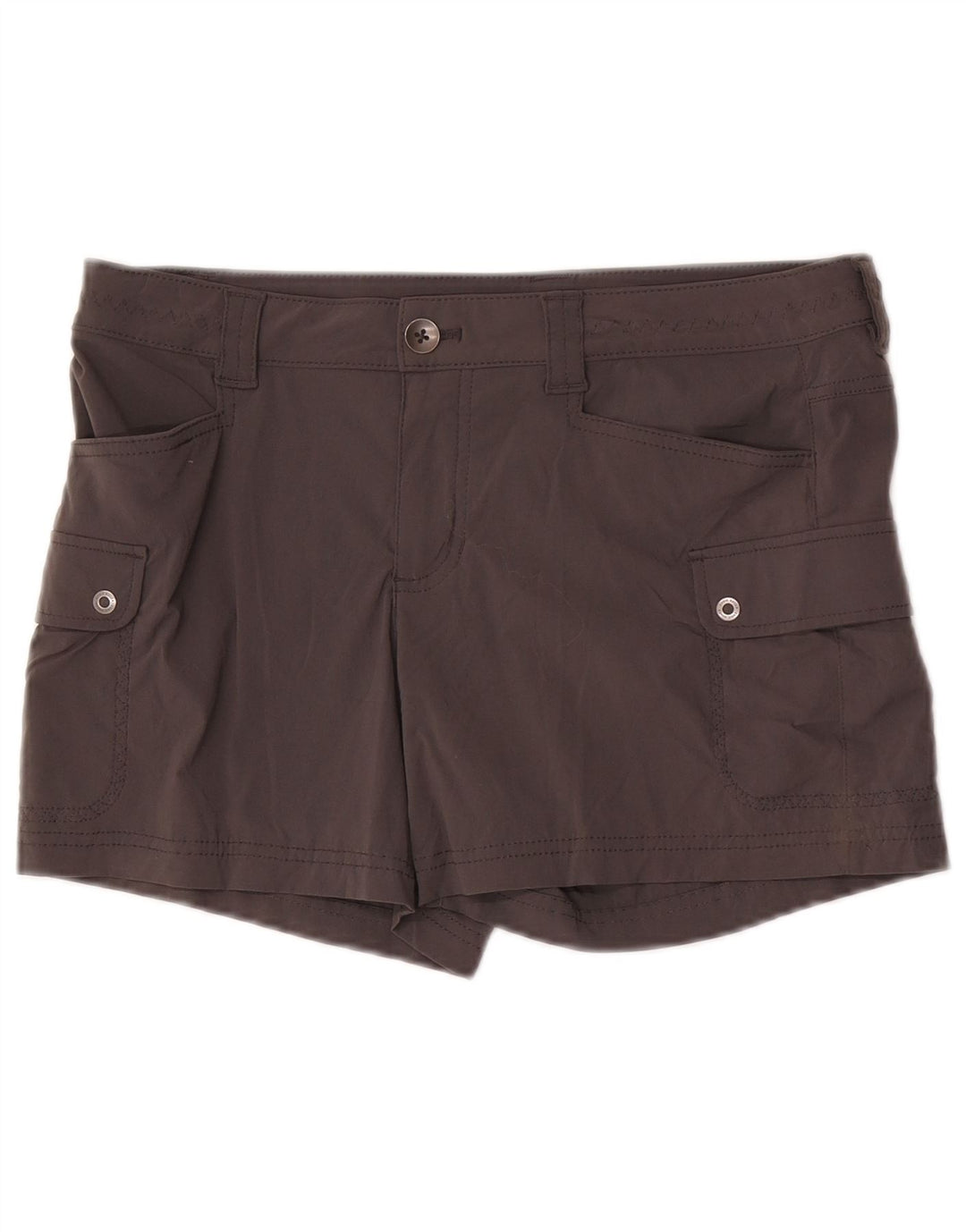 Pantaloni scurti cargo pentru femei Eddie Bauer US 8 Medium W32 Nylon gri