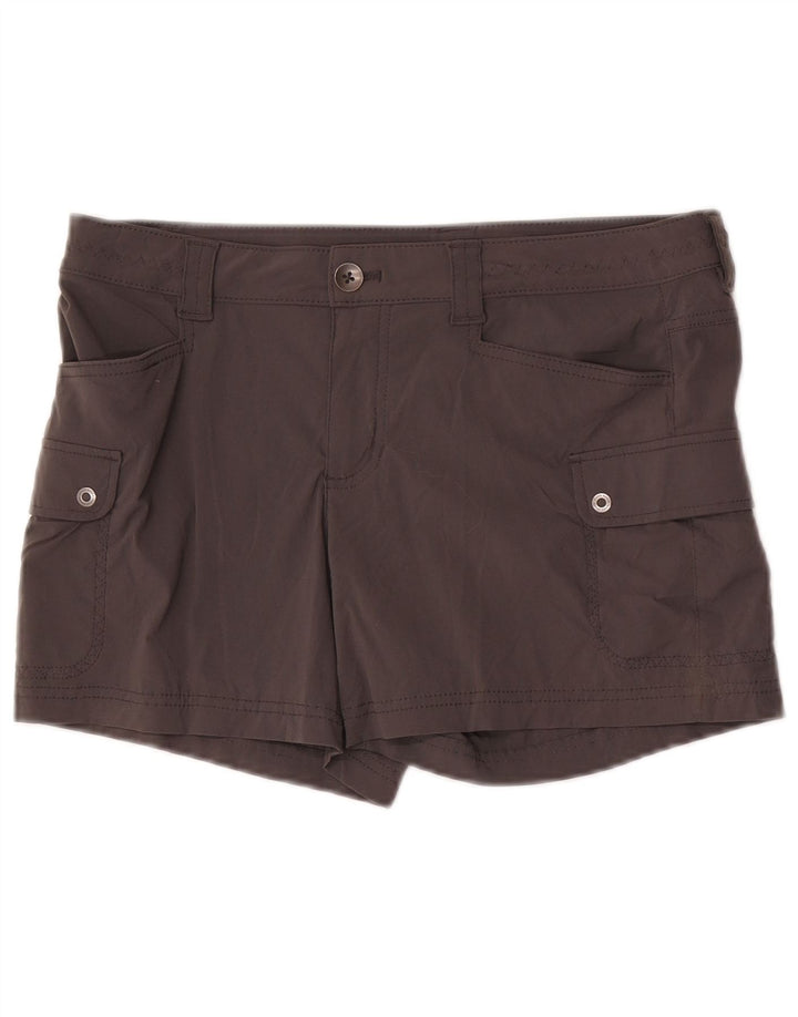 Pantaloni scurti cargo pentru femei Eddie Bauer US 8 Medium W32 Nylon gri