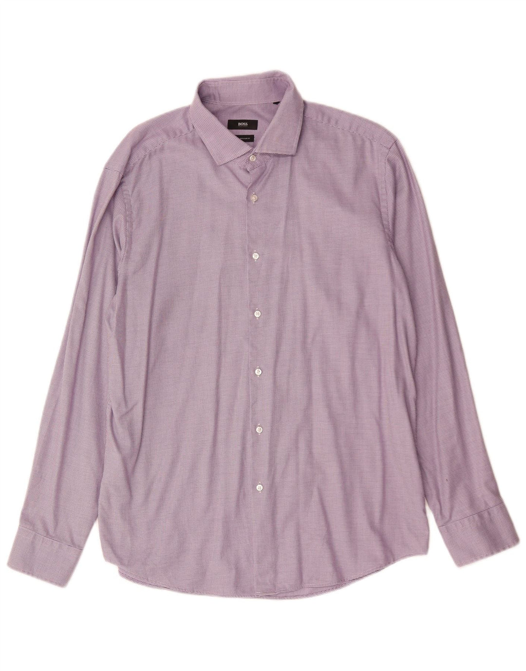 Cămașă pentru bărbați Hugo Boss Regular Fit Mărimea 44 XL Bumbac violet