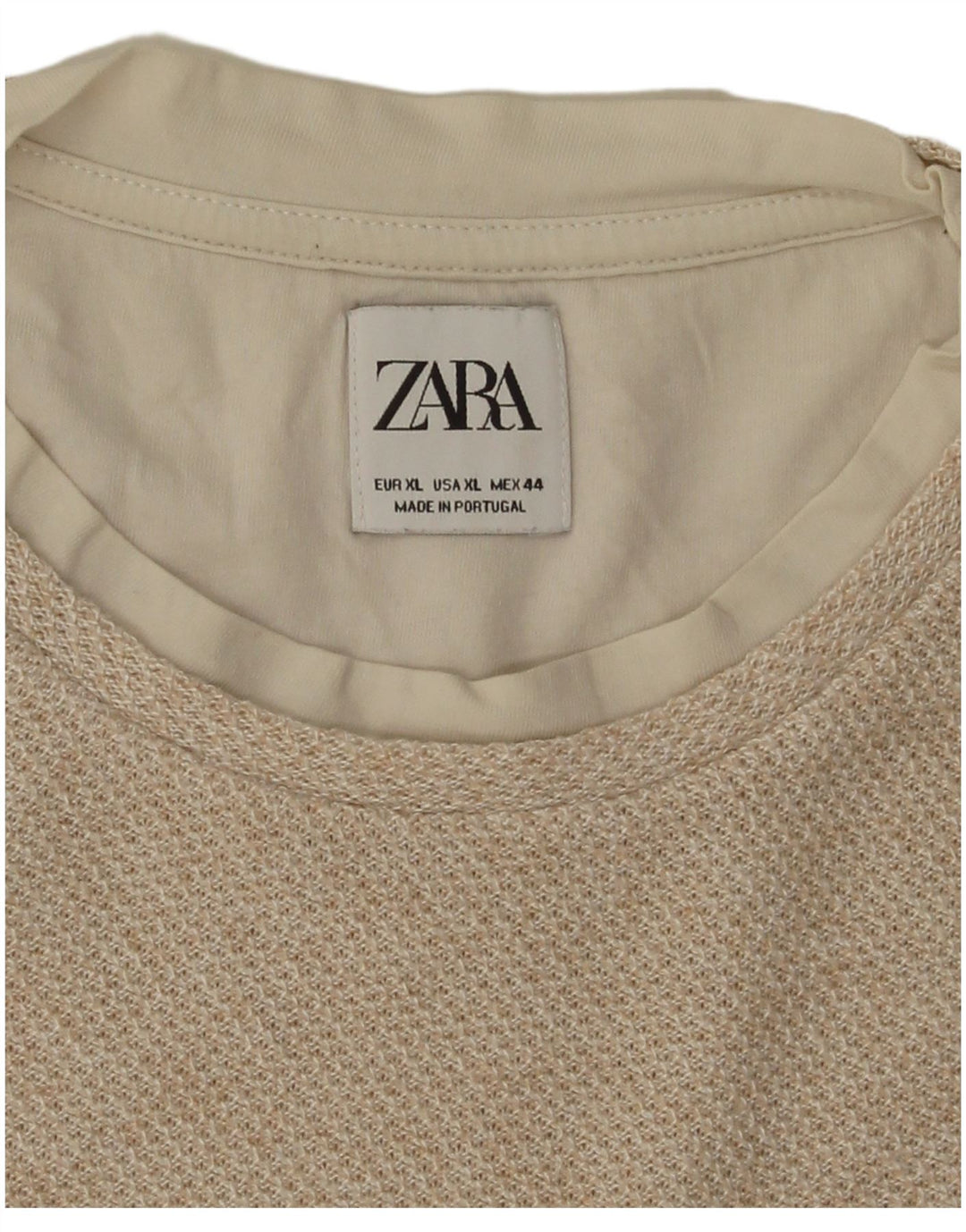 Tricou pentru bărbați Zara Top XL Bej