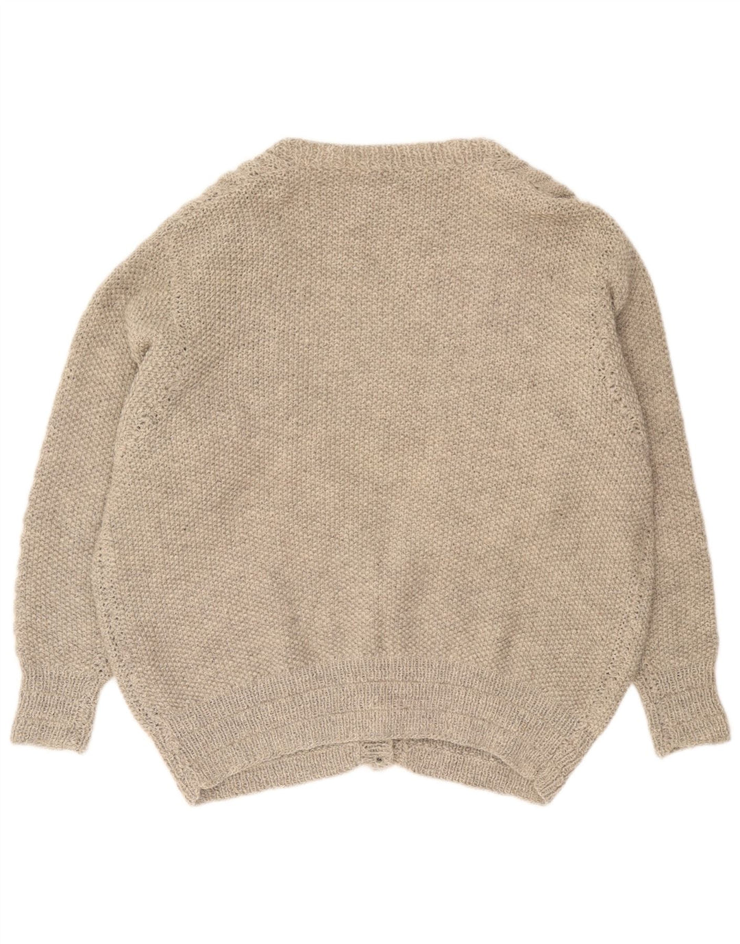 Pulover cardigan supradimensionat vintage pentru femei UK 16 mare gri