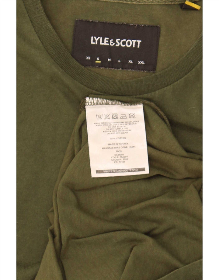 Tricou pentru bărbați Lyle & Scott Top mic din bumbac kaki