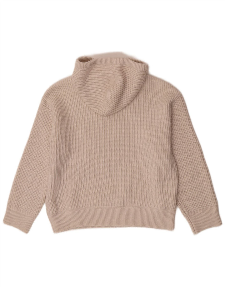 Pulover cu glugă pentru femei Marks & Spencer UK 14 Poliester mediu bej