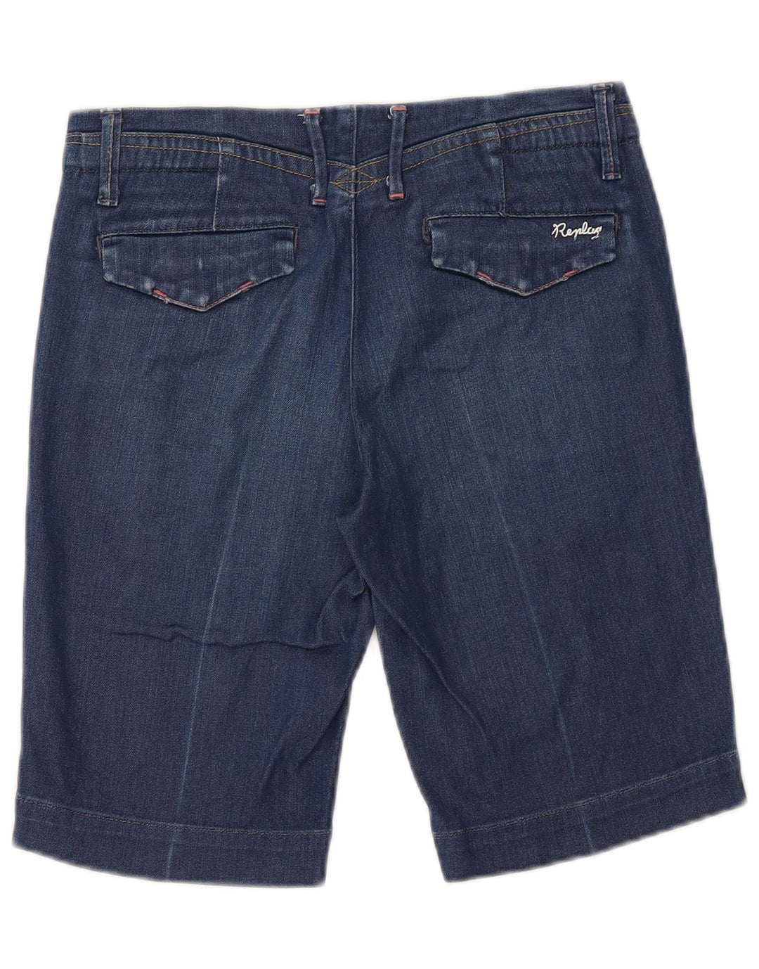 Pantaloni scurți din denim REPLAY W27 Small Blue Bumbac