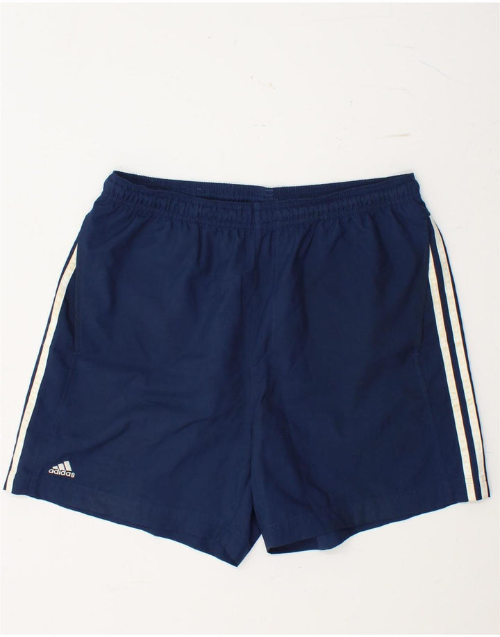 Pantaloni scurți sport ADIDAS pentru bărbați, mari, albastru, poliester