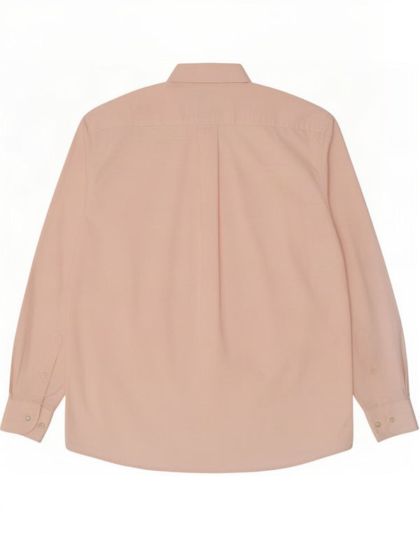Ferre Mens Shirt Size 39 Medium Pink Cotton