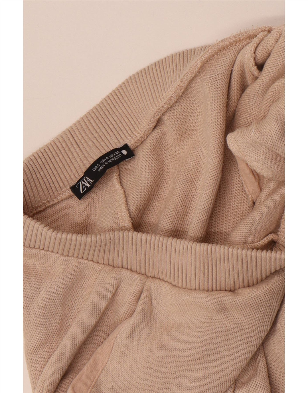 Pantaloni de trening ZARA Femei Joggeri UK 8 Mic Bej