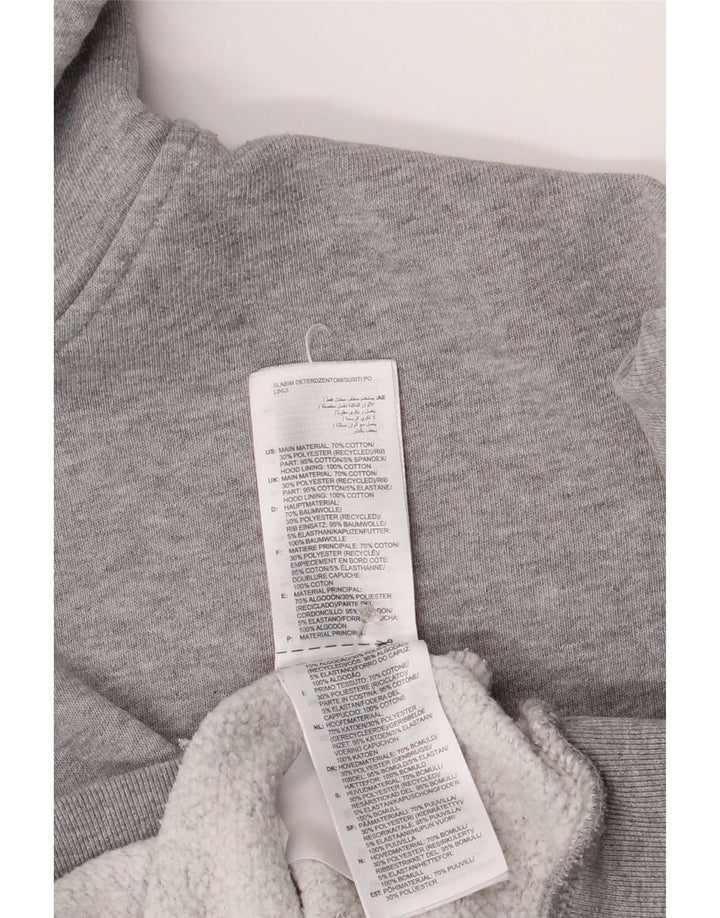 Pulover Adidas pentru bărbați, bumbac cu pete, gri mediu