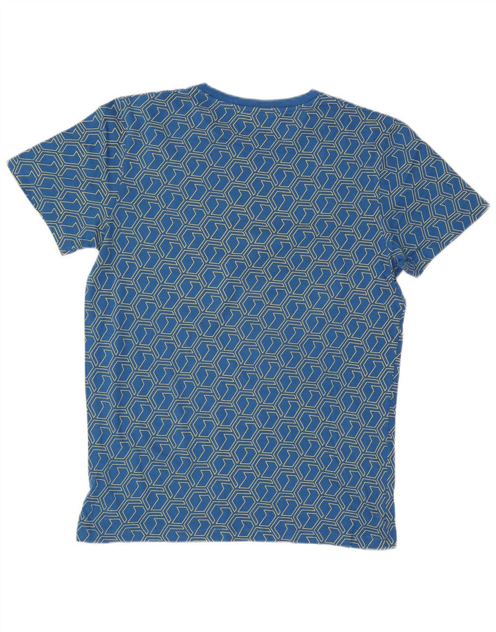 Tricou cu grafic Jack & Jones pentru bărbați Top Medium Blue Geometric