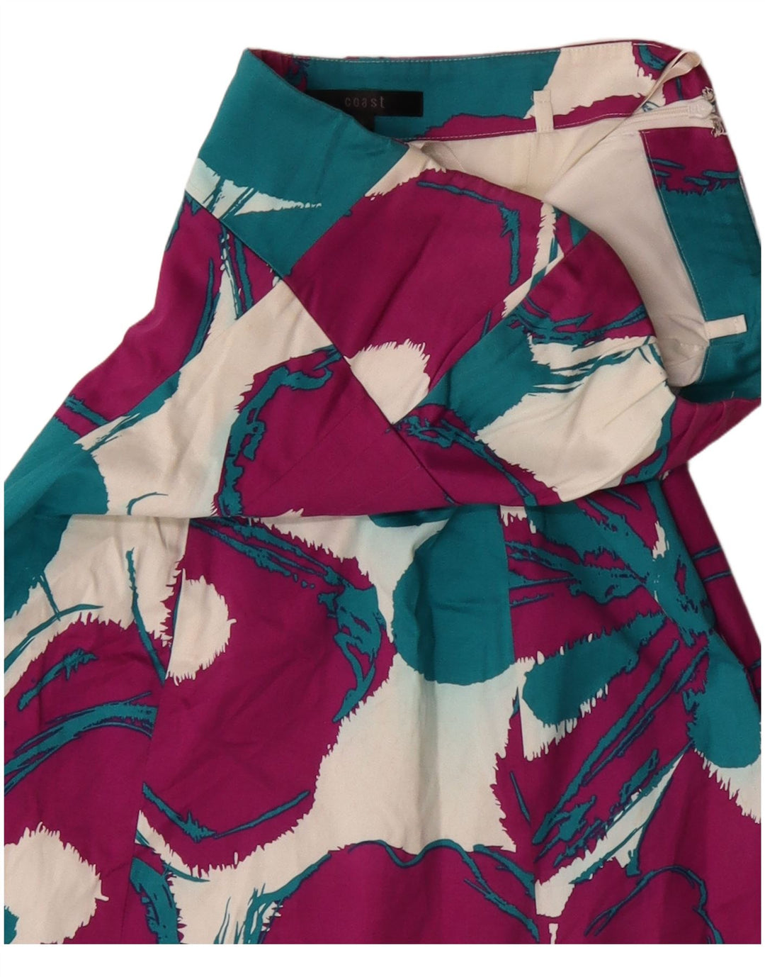 Rochie Coastă pentru femei fără bretele UK 8 mic, roz, bumbac floral