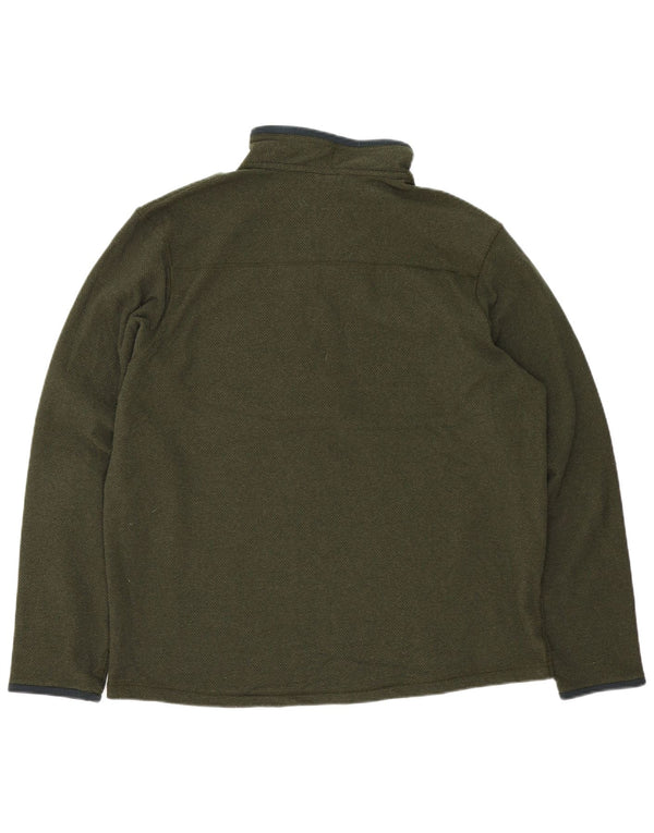 Pulover pentru bărbați Rab, cu fermoar și gât, XL Poliester verde