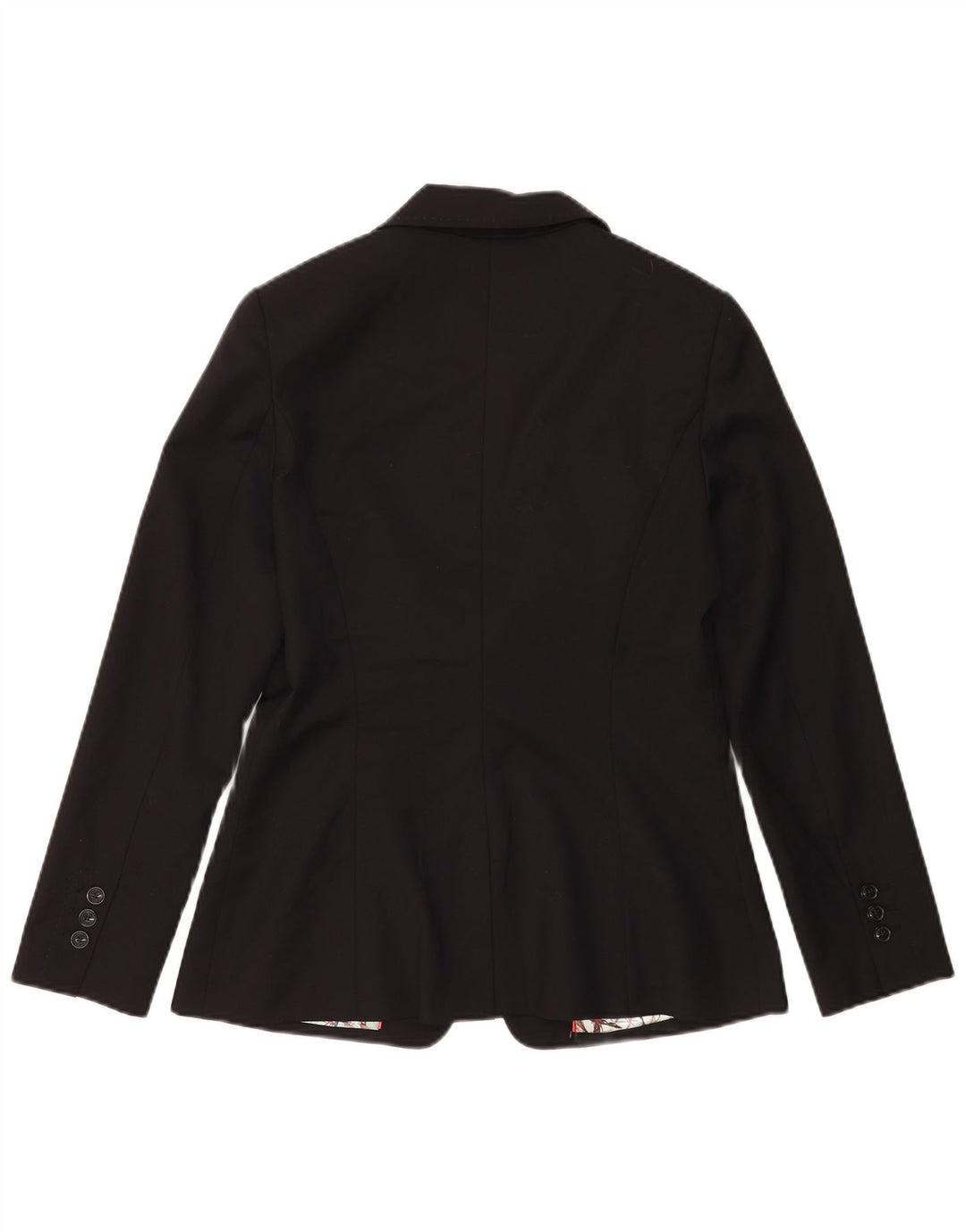 Jachetă Ted Baker pentru femei, cu 1 nasture, mărimea 3, lână neagră medie