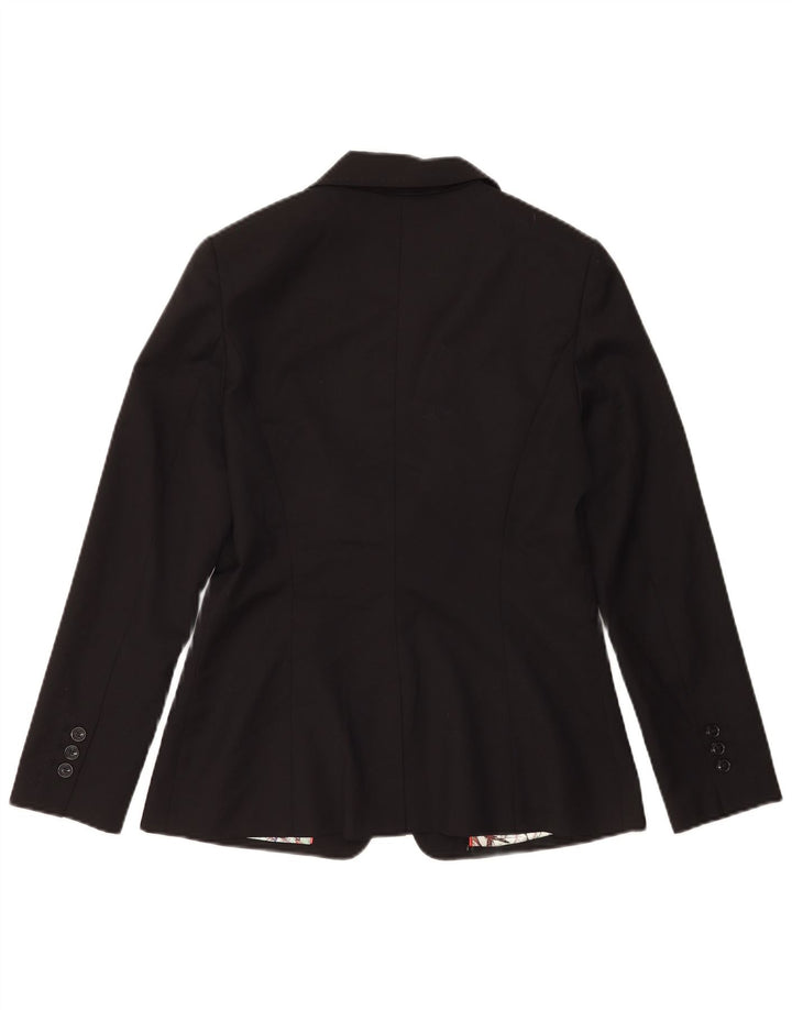 Jachetă Ted Baker pentru femei, cu 1 nasture, mărimea 3, lână neagră medie